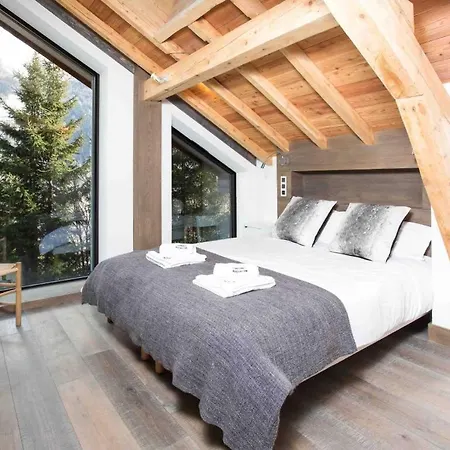 Amazing In With Jacuzzi, Garden And Panoramic Views Вілла Шамоні